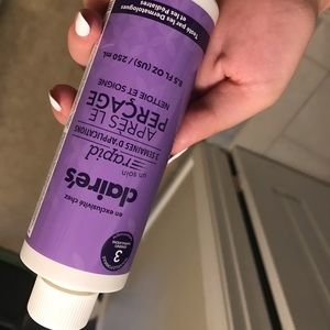 Claire’s piercing solution